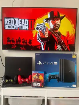 Playstation 4 / PS4 Pro 1 TB – 2 Stick ORI + Game + Bisa di HEN!