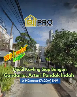 Dijual Tanah Kavling Siap Bangun Dekat Mall Pondok Indah