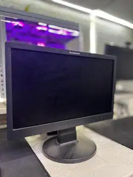 CUKUP 380 RIBU DAPAT MONITOR LENOVO 19 INCH LENGKAP KABEL SIAP PAKE YA