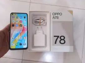 Oppo A78  8 256  Mulus  Full Set  Resmi Oppo