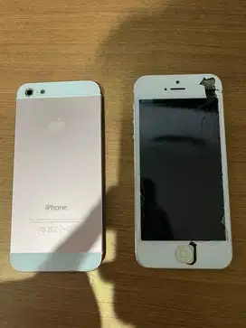 Iphone 5 16 gb white, free housing rose gold sinyal sim card on