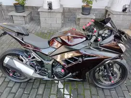 Jual Santai Motor Kawasaki Ninja 250 Full Modif, Mulus Dan Terawat
