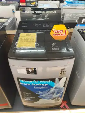 Cuci Gudang Mesin Cuci Samsung 9 KG Cicilan Tanpa DP Gratis 2x Cicilan