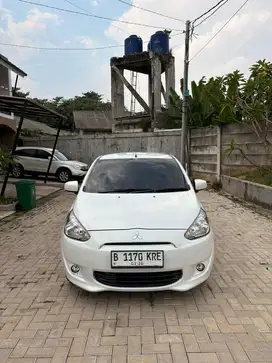 Mitsubishi Mirage Exceed At Putih Tahun 2014 Tgn 1 Orisinil