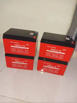 Dijual aki SLA 12v 15 Ah baru merk tiannnen