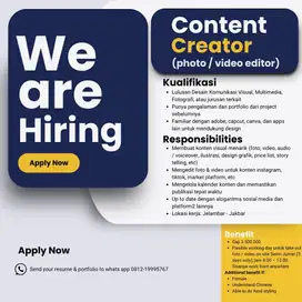Content creator foto /video/ editor