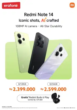 Redmi note 14 free buds