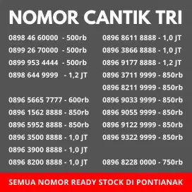 NOMOR CANTIK TRI