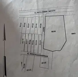 Dijual tanah Gresik  Raya Cerme Kandangan