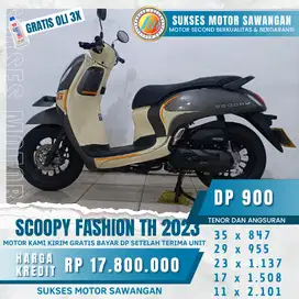 FREE OLI 3X DAN GARANSI SERVICE 1 THN ,HONDA SCOOPY FASHION TH 2023