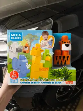 Fisher price mega bloks safari animal mainan anak