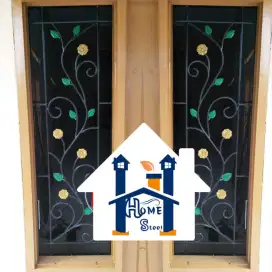 Bengkel las Lampung tralis kanopi pintu pagar gerbang tangga