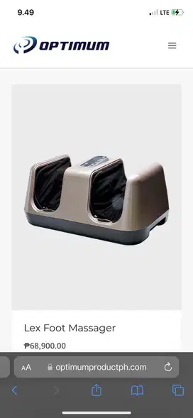 Optimum — Lex Foot Massager (alat pijat kaki)