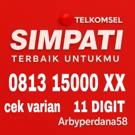 Nomor simpati cantik telkomsel 11 digit super rapih
