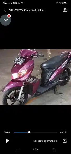 Di jual mtr Yamaha Mio soul GT 2012 SS lengkap pajak of mesin ok
