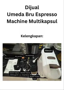 Mesin Kopi Umeda Bru Espresso Multikapsul