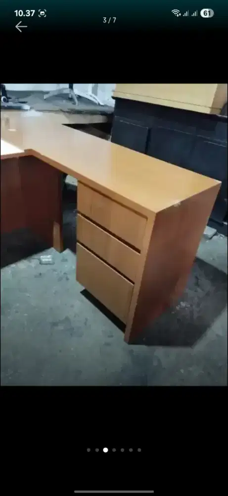 meja kerja leter