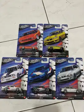 hot wheels Set Bundle BMW Series 5pcs Lengkap Hotwheels M1 M2 M3 M4 M5