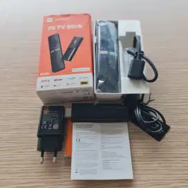 stb Xiaomi mi stick smart android tv fullset adaptor normal lengkap