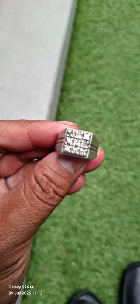 Jual Cincin Stempel Berlian Martapura Ring 18