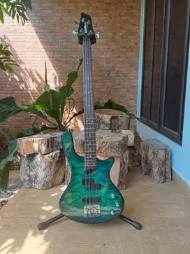 Bass Washburn T14, Quilted Transparent green