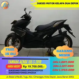 YAMAHA AEROX 155 S 2019 CASH/KREDIT DP 500RB PROSES CEPAT