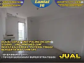 Dijual Cepat Studio Unfurnished Di Bassura City Potensi Sewa Tinggi!