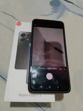 Redmi Note 13 RAM 8+8 256 4G Full Set th 2025 warna Hitam Non Minus
