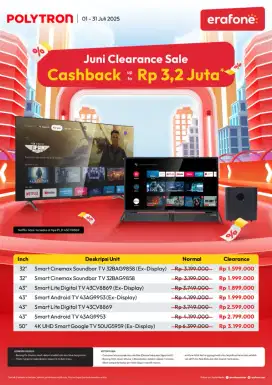 TV MULAI DARI 1JUTAAN DAN BANYAK PROMO MENARIK