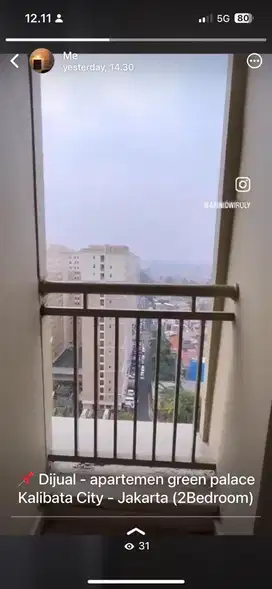 Dijual : Apartemen green palace Kalibata City Jakarta