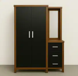 Lemari 2 pintu plus kaca rias