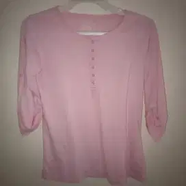 Preloved baju lengan panjang pink