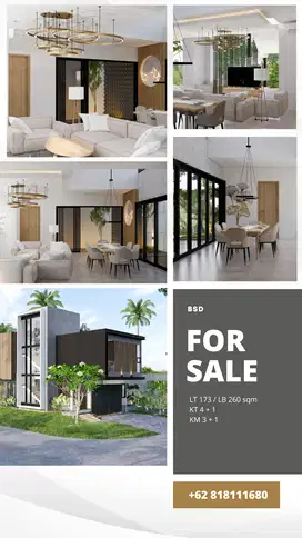 DIJUAL RUMAH MEWAH BANGUNAN MANDIRI DI PUSAT BSD ICON Eternity BSD CIT
