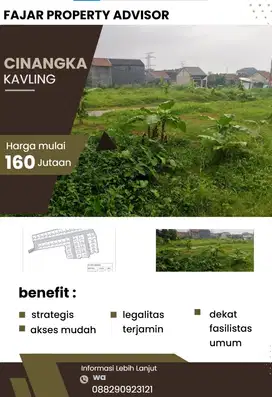 DIJUAL TANAH KAVLING CINANGKA, SAWANGAN , DEPOK