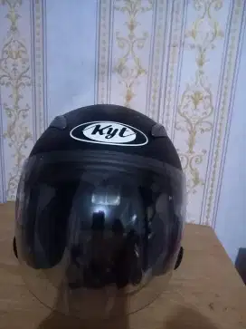 KYT galaxy R Hitam dop dobel visor