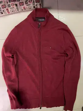 Knit Jaket Double Zipper Tommy