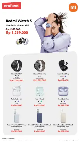SMARTWATCH READY STOK LENGKAP DI ERAFONE SRIBHAWONO