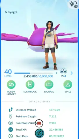 Pokemon Go Account Lv. 40 Mystic