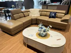 Sofa L Milano Selonjor kanan Siena Cappuccino