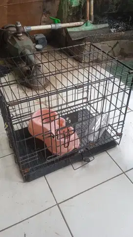 Kandang kucing besi tebal dan berat