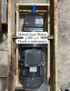 Helical gearmotor 3hp ratio 10