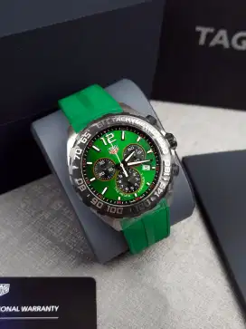 Tag Heuer Formula 1 Chronograph Green Rubber