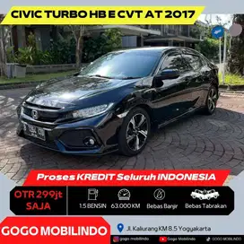 [Km63rb] Civic Turbo Hatchback E CVT Matic 2017 Pajak Baru Bisa Kredit