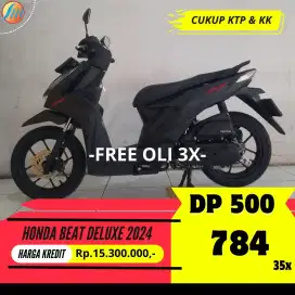 PROMO DP 500RB HONDA BEAT DELUXE 2024 SEKEN BERGARANSI ANGSURAN RINGAN