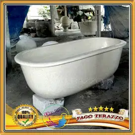 Bathtub Teraso Oval Klasik Handmade Marmer TERAZZO