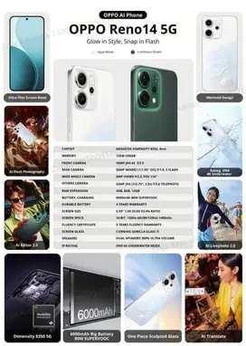 Oppo Ai phone Reno 14 5G