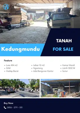 Tanah Cocok Untuk Usaha Gudang Kantor Atau Kuliner Kedungmundu Raya