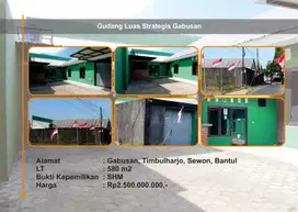 GUDANG STRATEGIS JALAN PARANGTRITIS BANTUL