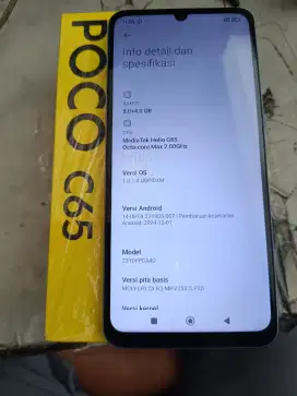 Xiaomi Poco C65 8+5/256 masih bgus resmi lngkp bs tuker tmabh(No minus