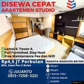 Disewa CEPAT Apartemen Studio Full Furnished di Nagoya Mansion Batam
